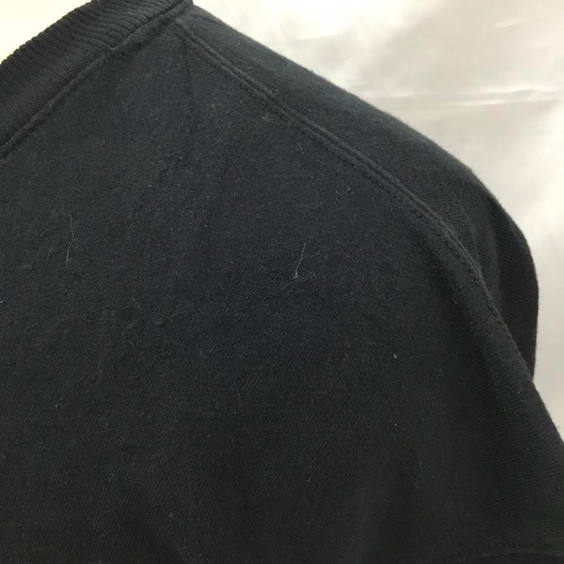 チャンピオン Campion トレーナー 長袖 長袖スウェット 長袖トレーナー リブカットソー 長袖カットソー 刺繍トレーナー ロゴ、文字 黒 / ブラック / メンズ USED 古着 中古 10105795