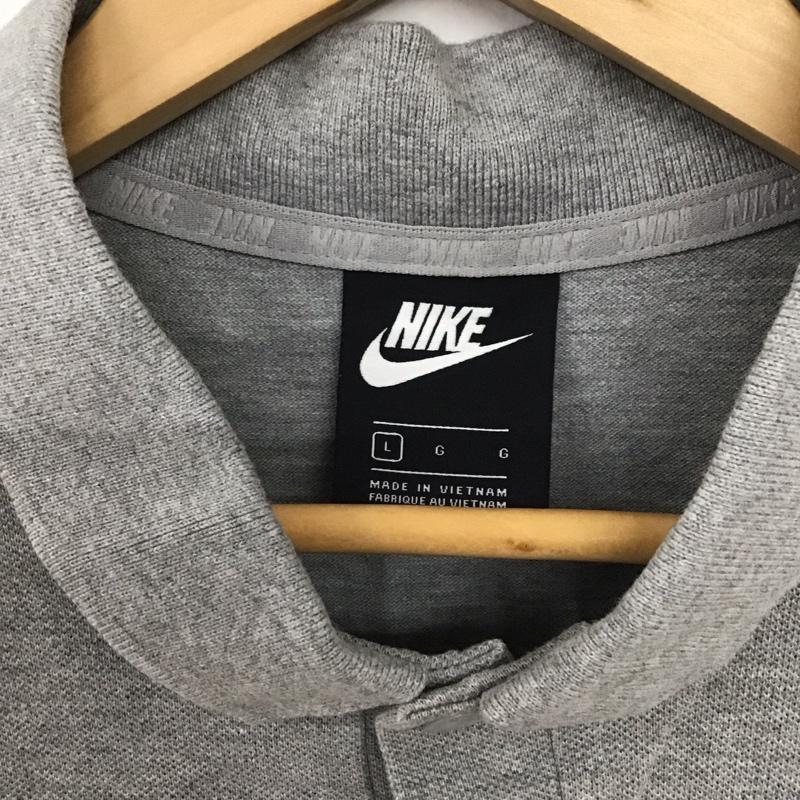 ナイキ NIKE ポロシャツ 半袖 CN8764-063 ロゴ L ロゴ、文字 灰 / グレー / メンズ USED 古着 中古 10133272