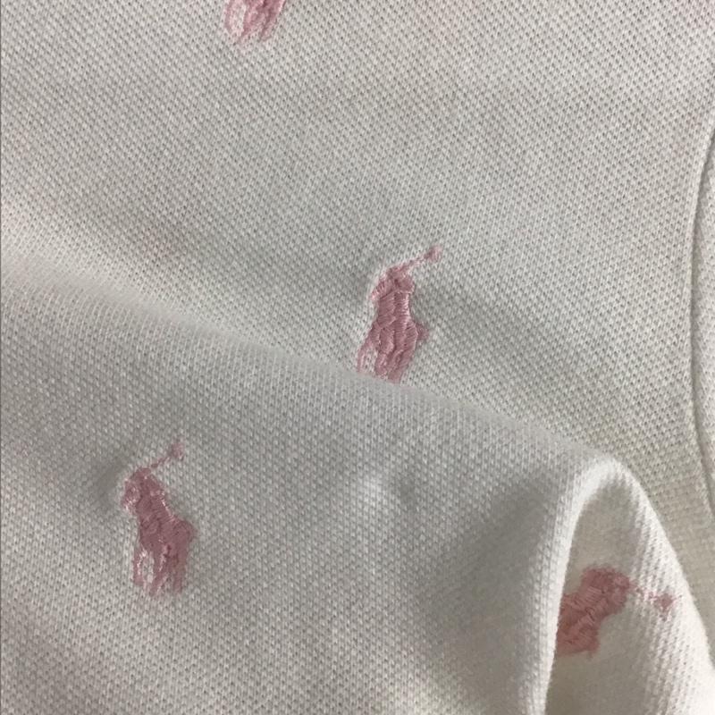 ポロラルフローレン POLO RALPH LAUREN ポロシャツ 半袖 半袖ポロシャツ カラーシャツ 半袖カットソー XL ロゴ、文字 白 / ホワイト / レディース USED 古着 中古 10136117
