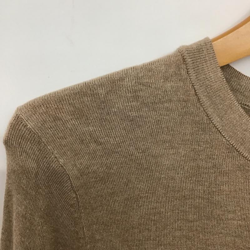 ザラ ZARA カーディガン 長袖 S 無地 茶 / ブラウン / レディース USED 古着 中古 10139393