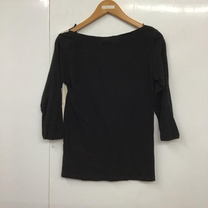 ディーゼル DIESEL Tシャツ 七分袖 S ロゴ、文字 黒 / ブラック / レディース USED 古着 中古 10130611