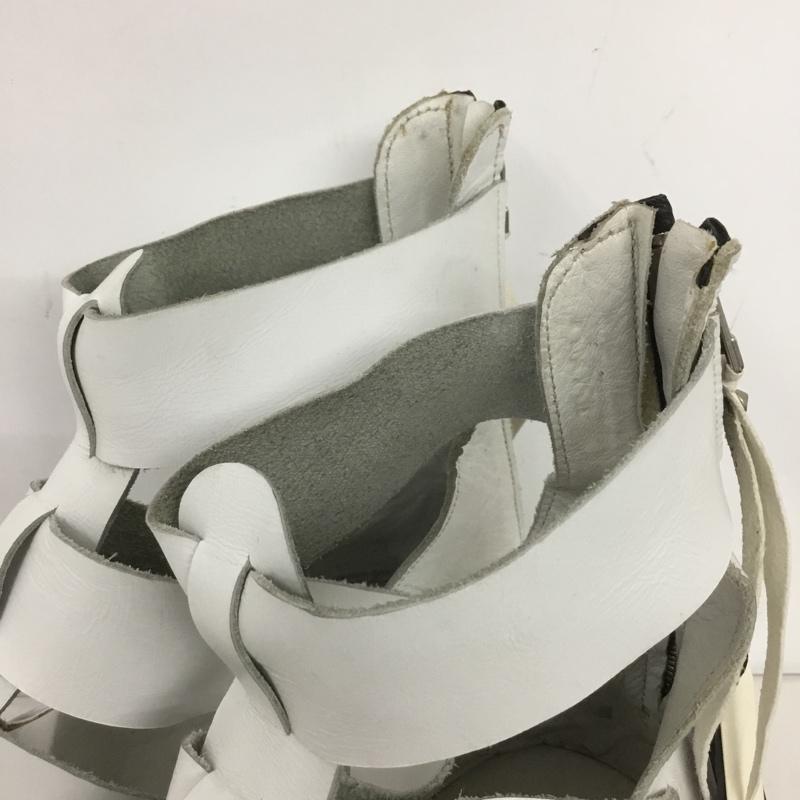 ケムリ KMRii サンダル サンダル 1801-BO02 METAL SANDAL レザー 無地 白 / ホワイト / メンズ USED 古着 中古 10139073