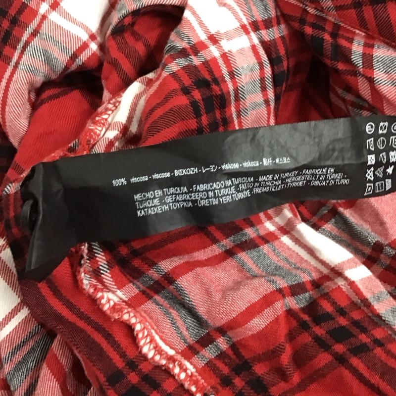 ザラウーマン ZARA WOMAN ワンピース ロングスカート 長袖シャツワンピース 前開きシャツ カラーシャツ M チェック マルチカラー / マルチカラー / レディース USED 古着 中古 10128905