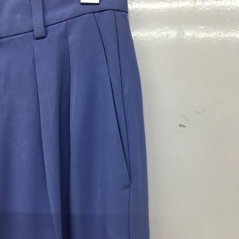 ユナイテッドアローズ UNITED ARROWS パンツ スラックス 1514-162-5028 TAツイルタックテーパードパンツ 38 無地 水色 / ライトブルー / レディース USED 古着 中古 10137291