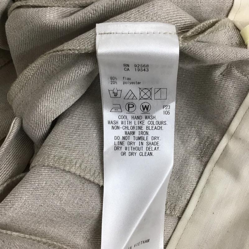 ニジュウサンク 23区 ボトムス ボトムス ガウチョパンツ クロップド丈 40 無地 グレージュ / グレージュ / レディース USED 古着 中古 10119383