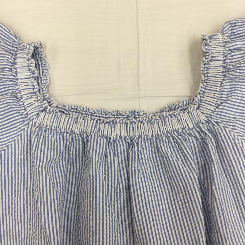 ロペピクニック ROPE PICNIC カットソー 半袖 36 ストライプ 青 / ブルー / レディース USED 古着 中古 10139442