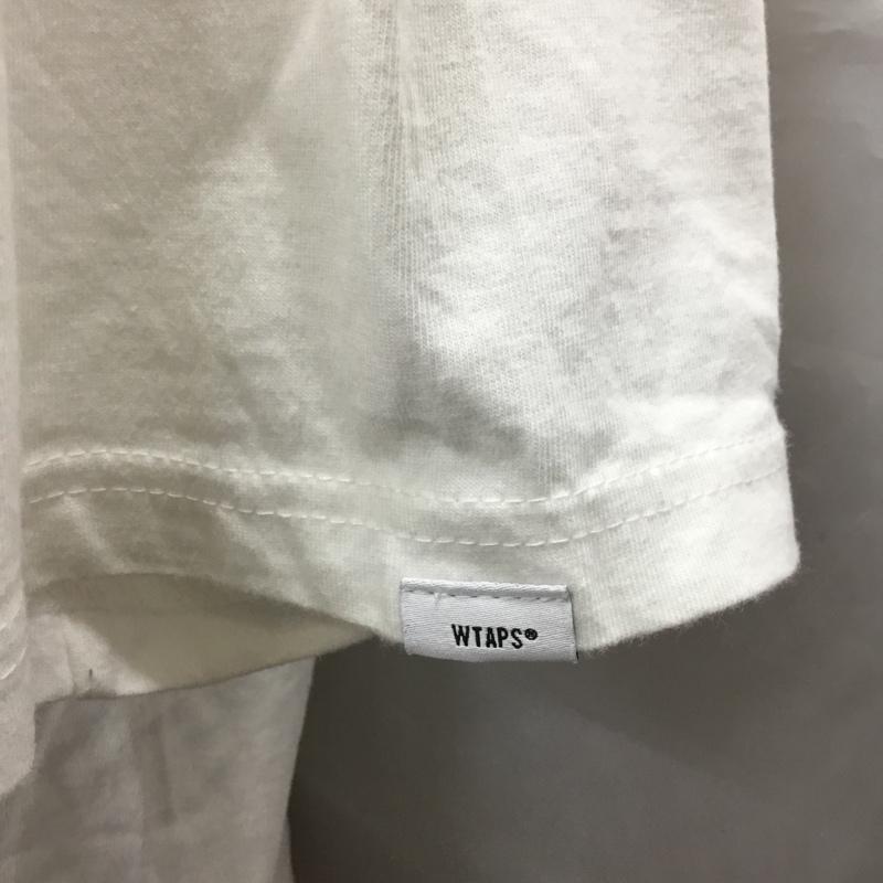 ダブルタップス WTAPS Tシャツ 半袖 半袖カットソー プリントTシャツ クルーネックカットソー 3 ロゴ、文字 白 / ホワイト / メンズ USED 古着 中古 10114847