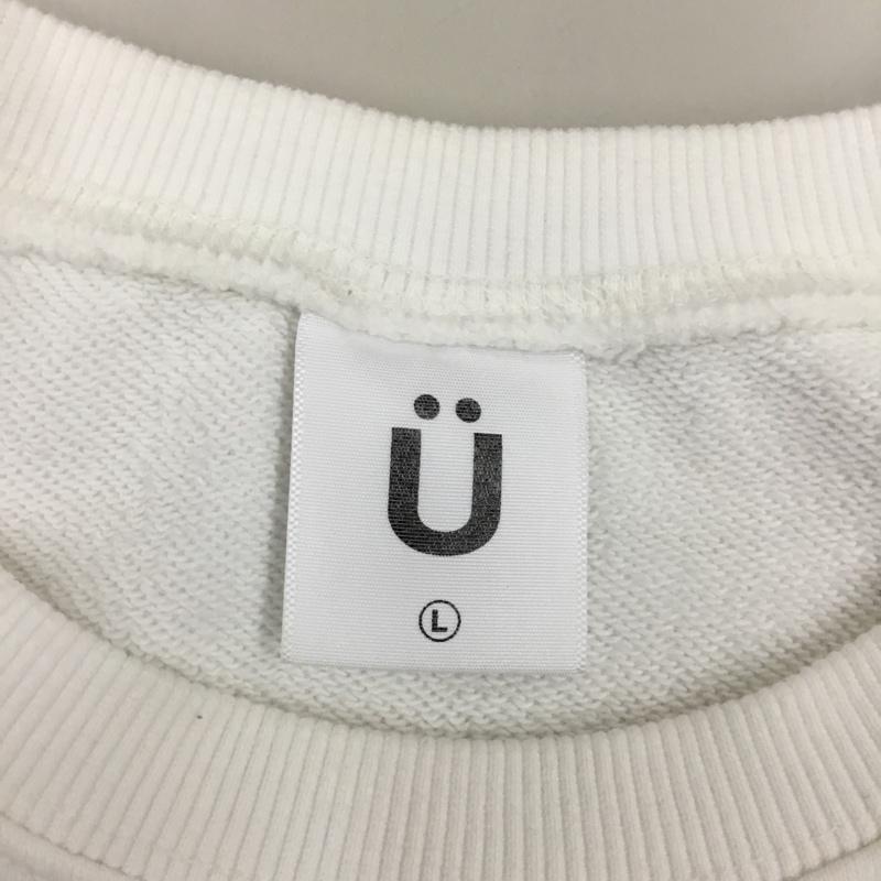 イーストクンスト ISTKUNST トレーナー 長袖 L プリント 白 / ホワイト / メンズ USED 古着 中古 10108896