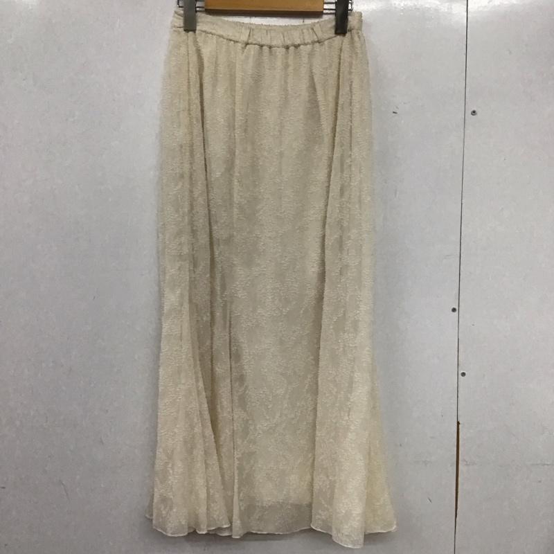 アルシーヴ archives スカート ロングスカート ロングスカート フレアスカート カジュアルスカート M 無地 白 / ホワイト / レディース USED 古着 中古 10135426