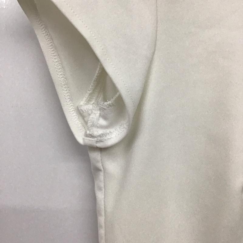 ザラ ZARA ワンピース ミニスカート 半袖 M 無地 白 / ホワイト / レディース USED 古着 中古 10136056