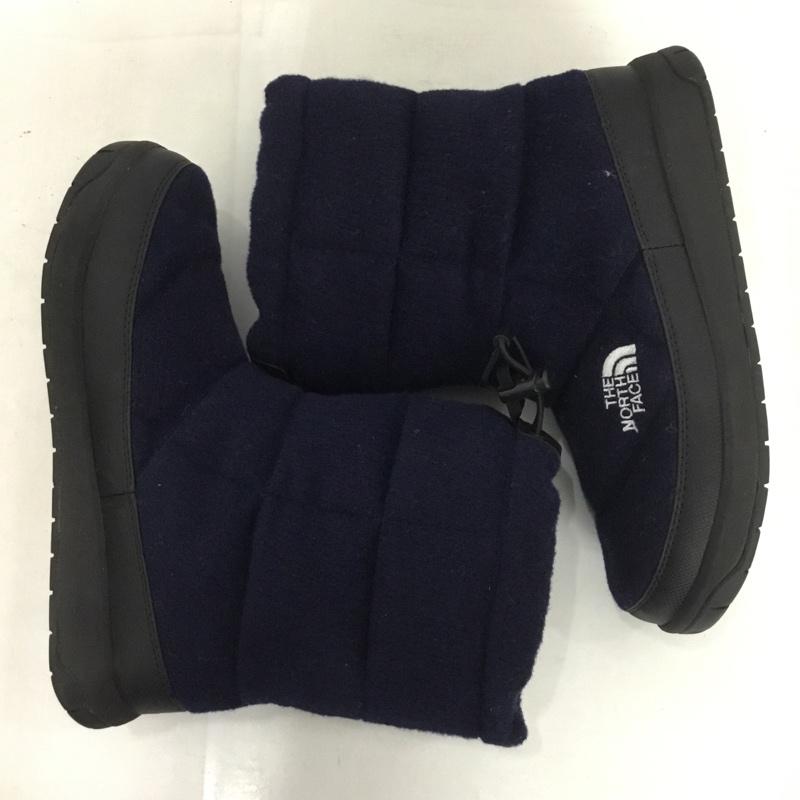 ザノースフェイス THE NORTH FACE ブーツ ショートブーツ NFW51683 W ヌプシブーティウール2 アウトドア 24cm 24.0cm ロゴ、文字 紺 / ネイビー / レディース USED 古着 中古 10137137