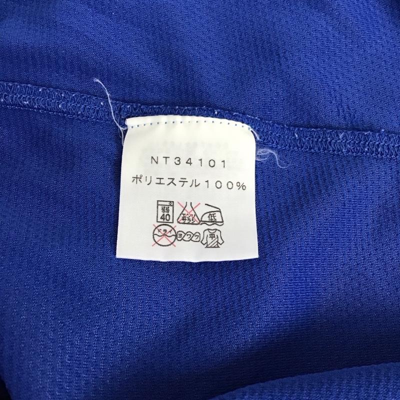 ザノースフェイス THE NORTH FACE Tシャツ 半袖 nt34101 速乾Tシャツ ショートスリーブ ソークールクルー プリントTシャツ M ロゴ、文字 青 / ブルー / メンズ USED 古着 中古 10130471