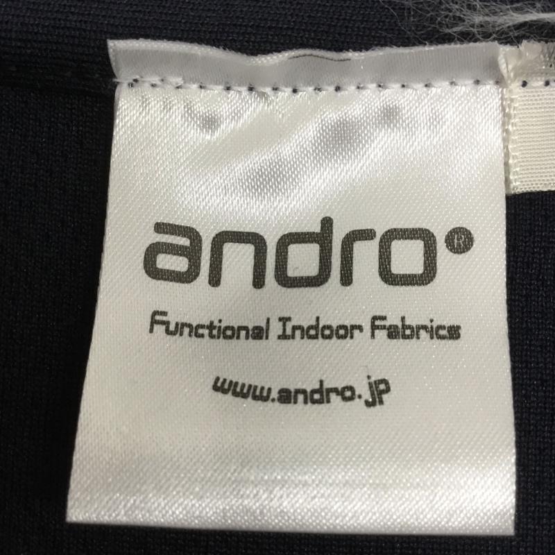 アンドロ andro Tシャツ 半袖 卓球ウェア スポーツウェア タグ付き M ロゴ、文字 紺 / ネイビー / X 桃 / ピンク / レディース USED 古着 中古 10135668
