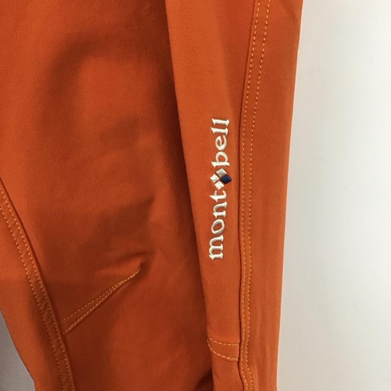 モンベル mont-bell パンツ ワークパンツ、ペインターパンツ 1105498 クリフパンツ スリムパンツ ストレッチパンツ L ロゴ、文字 橙 / オレンジ /  メンズ USED 古着 中古 10122004