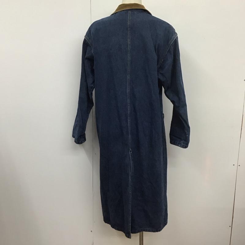 リー Lee コート コート一般 340-8299 ロングコート デニムコート USA製 M 無地 青 / ブルー / メンズ USED 古着 中古 10107648