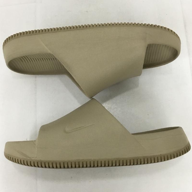 ナイキ NIKE サンダル サンダル FD4116 004 CALM SLIDE 箱有 ワンポイント ベージュ / ベージュ / メンズ USED 古着 中古 10133909