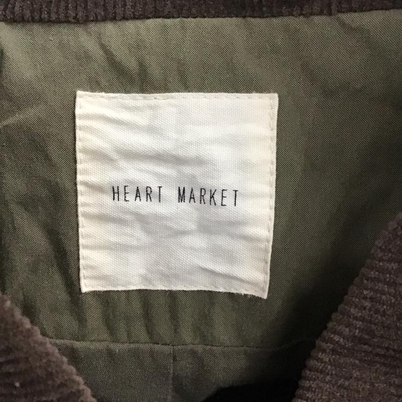 ハートマーケット HEARTMARKET ジャケット、上着 ジャケット、ブレザー ロングジャケット カラージャケット アウター FREE 無地 カーキ / カーキ / レディース USED 古着 中古 10121664