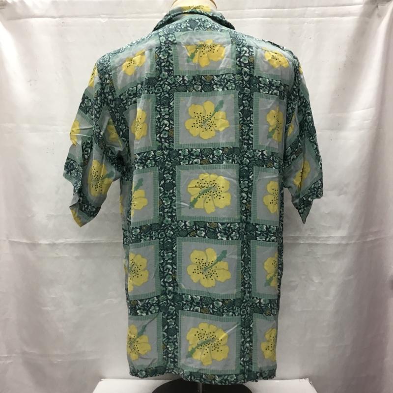 古着 USED シャツ、ブラウス 半袖 半袖シャツ カラーシャツ 半袖カットソー アロハシャツ M 総柄 X 花柄 マルチカラー / マルチカラー / メンズ USED 古着 中古 10106434