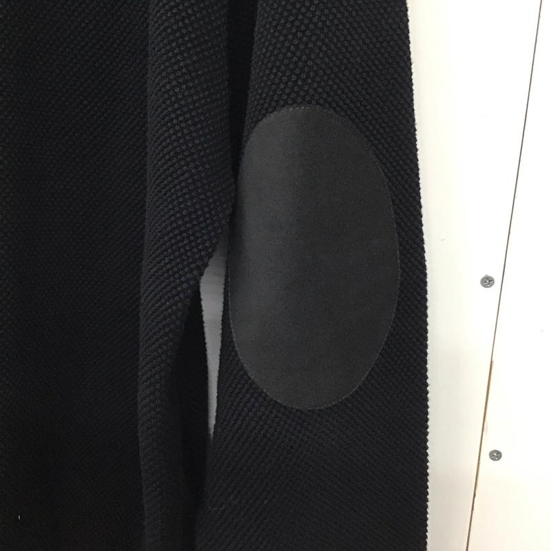 クレプスキュール crepuscule カーディガン 長袖 1903-002 moss stitch V/N cardigan 鹿の子カーディガン 無地 黒 / ブラック / メンズ USED 古着 中古 10136882