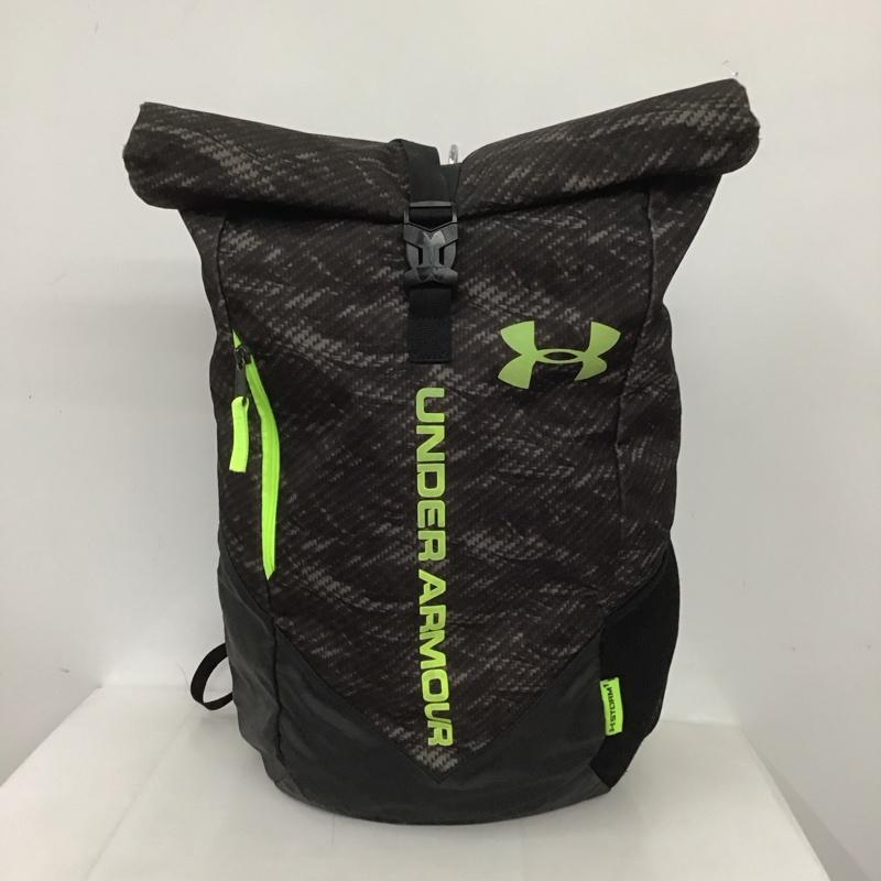 アンダーアーマー UNDER ARMOUR リュックサック、デイパック リュックサック、デイバッグ AAL3708 UA ロールトランスサックパック ロゴ、文字 灰 / グレー / X 黄緑 / イエローグリーン / メンズ USED 古着 中古 10125694