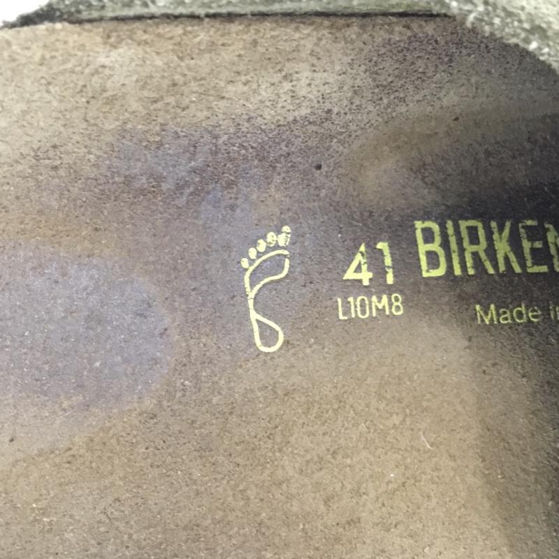 ビルケンシュトック BIRKENSTOCK サンダル サンダル BOSTON スエード 41 箱有 サボ 無地 ベージュ / ベージュ / メンズ USED 古着 中古 10137845
