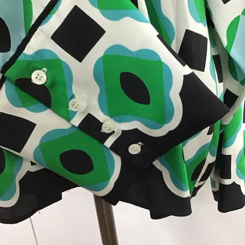 ザラ ZARA シャツ、ブラウス 長袖 長袖シャツ プリントシャツ カラーシャツ 長袖カットソー S プリント マルチカラー / マルチカラー / レディース USED 古着 中古 10109538