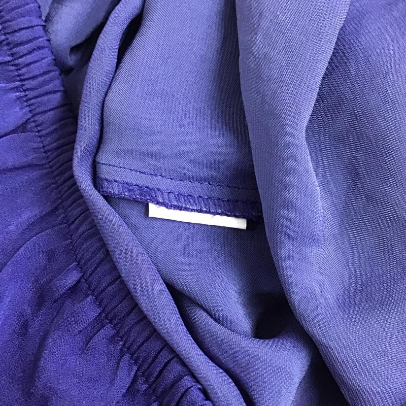 ザラベーシック ZARA BASIC カットソー 半袖 半袖カットソー 無地Tシャツ ジップアップネック S 無地 青 / ブルー / レディース USED 古着 中古 10117673