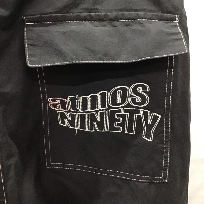 ナインティナインティ 9090 パンツ スラックス atmos L ロゴ、文字 黒 / ブラック /  メンズ USED 古着 中古 10123390