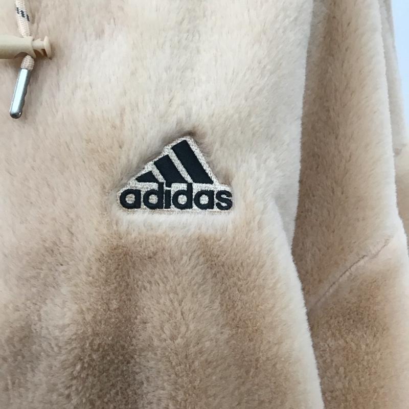 アディダス adidas ジャケット、上着 ジャケット、ブレザー H07394 WSTYLEファージャケット フリースジャケット ロゴ、文字 橙 / オレンジ / レディース USED 古着 中古 10109646