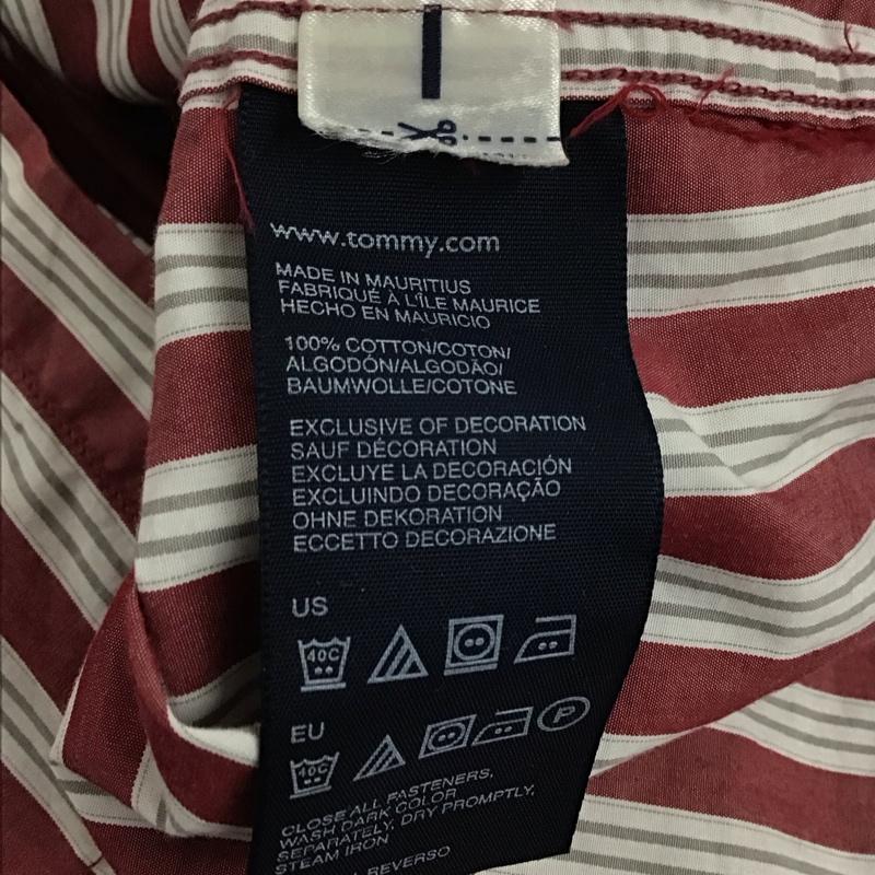 トミーヒルフィガー TOMMY HILFIGER シャツ、ブラウス 長袖 長袖シャツ ストライプシャツ カラーシャツ L ストライプ マルチカラー / マルチカラー / メンズ USED 古着 中古 10130330