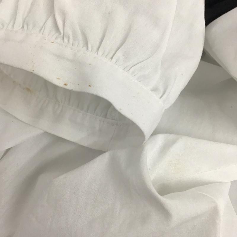 ザラ ZARA カットソー 半袖 半袖シャツ ビックカラーシャツ 半袖カットソー XS 無地 白 / ホワイト / レディース USED 古着 中古 10122498