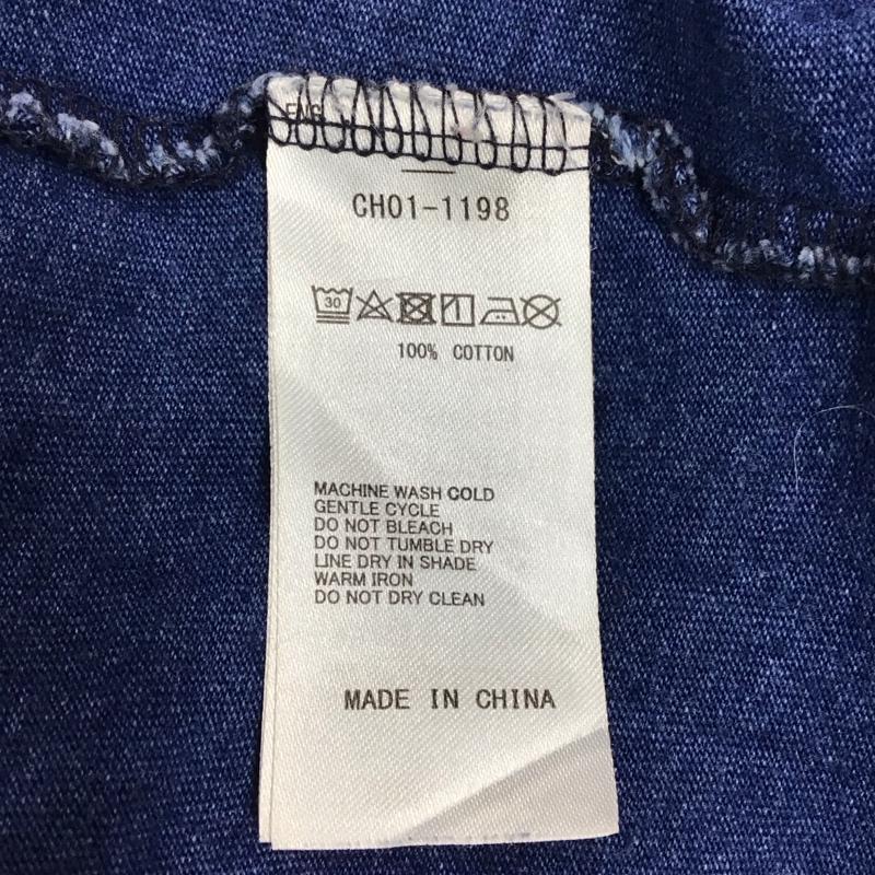 チャムス CHUMS Tシャツ 半袖 半袖カットソー プリントTシャツ クルーネックカットソー XL プリント 青 / ブルー / メンズ USED 古着 中古 10117517