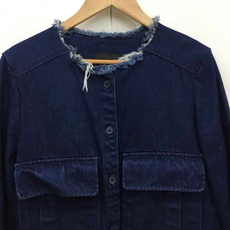 ザラ ZARA ジャケット、上着 ジャケット、ブレザー S 無地 インディゴ / インディゴ / レディース USED 古着 中古 10137769