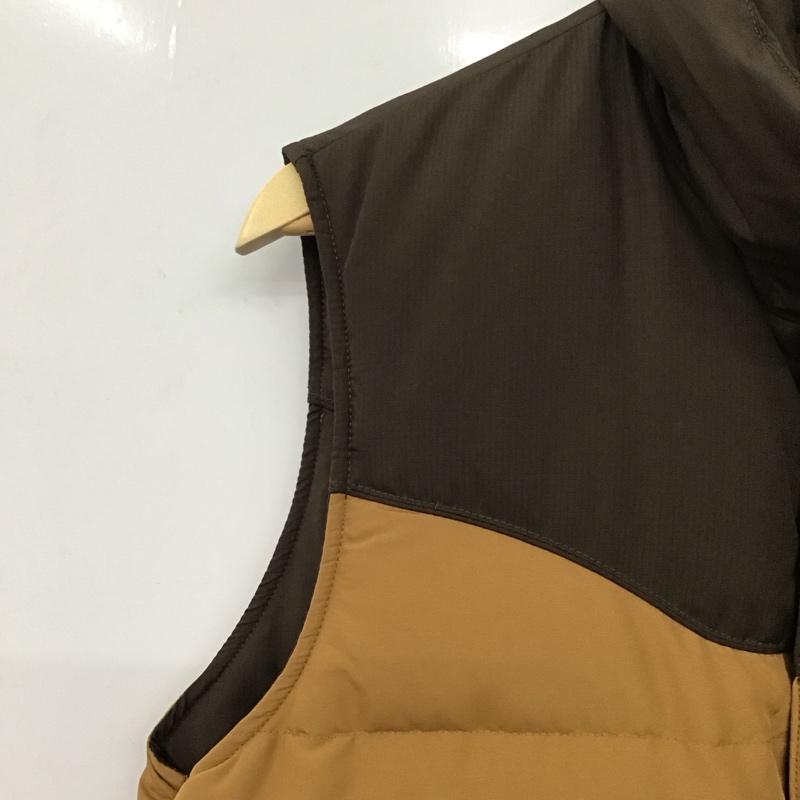 ユニクロ UNIQLO ベスト ベスト 317-024919 ダウンベスト リバーシブル L 無地 茶 / ブラウン / X キャメル / キャメル / メンズ USED 古着 中古 10139477