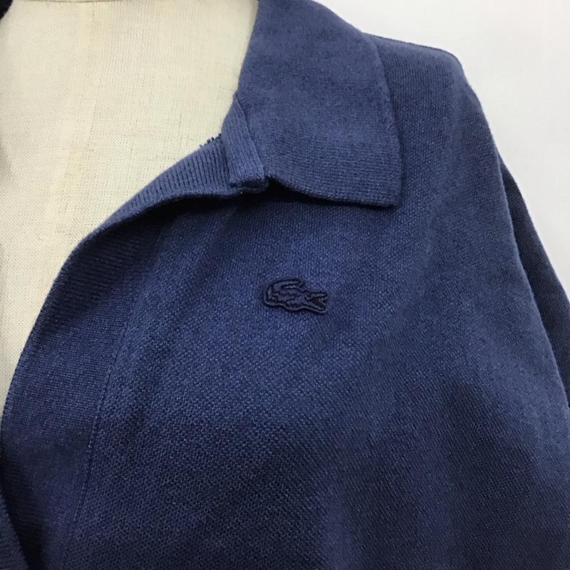 ラコステ LACOSTE ワンピース ひざ丈スカート EF535EL ポロシャツ スキッパー 38 ワンポイント 紺 / ネイビー / レディース USED 古着 中古 10108085