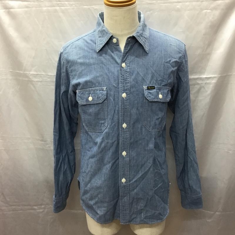 ステュディオ・ダ・ルチザン STUDIO D ARTISAN シャツ、ブラウス 長袖 長袖シャツ カラーシャツ ポケットシャツ 長袖カットソー M 無地 インディゴ / インディゴ /  メンズ USED 古着 中古 10112294