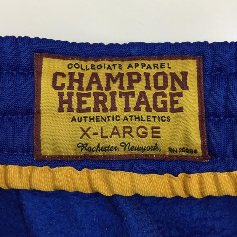 チャンピオン Champion ボトムス ボトムス c8-l210r ボトム ジャージ スウェットパンツ カジュアルパンツ XL ロゴ、文字 青 / ブルー / メンズ USED 古着 中古 10109354