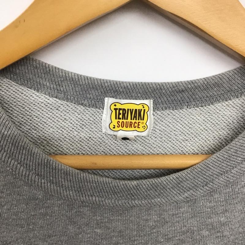 アベイシングエイプ A BATHING APE トレーナー 半袖 スウェット TERIYAKI BOYZ TERIYAKI SOURCE L ロゴ、文字 灰 / グレー / メンズ USED 古着 中古 10133566
