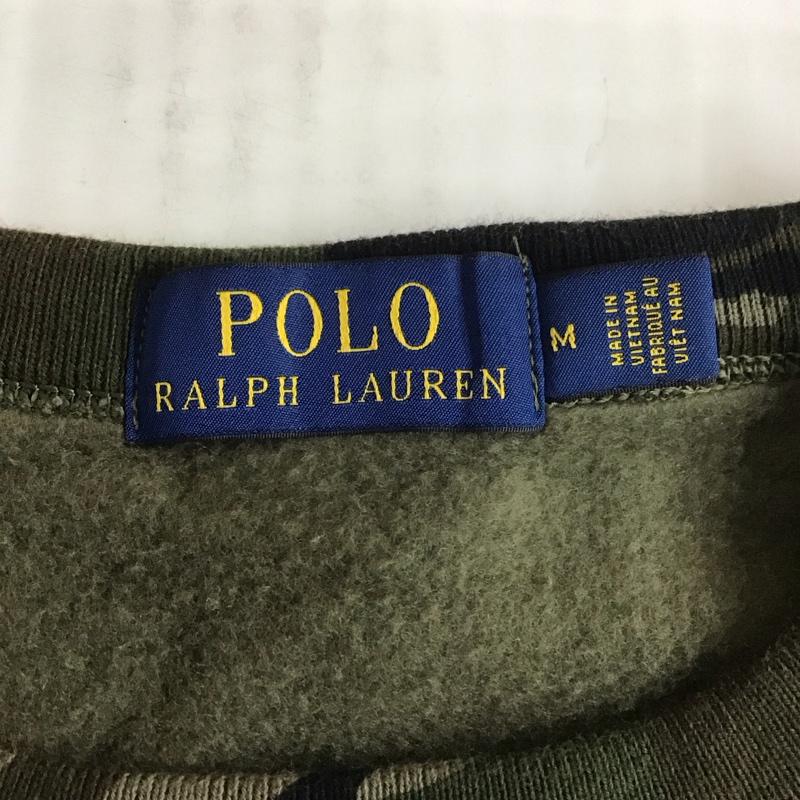 ポロラルフローレン POLO RALPH LAUREN トレーナー 長袖 長袖スウェット 長袖トレーナー リブカットソー 長袖カットソー プリントトレーナー M 総柄 マルチカラー / マルチカラー / メンズ USED 古着 中古 10110783