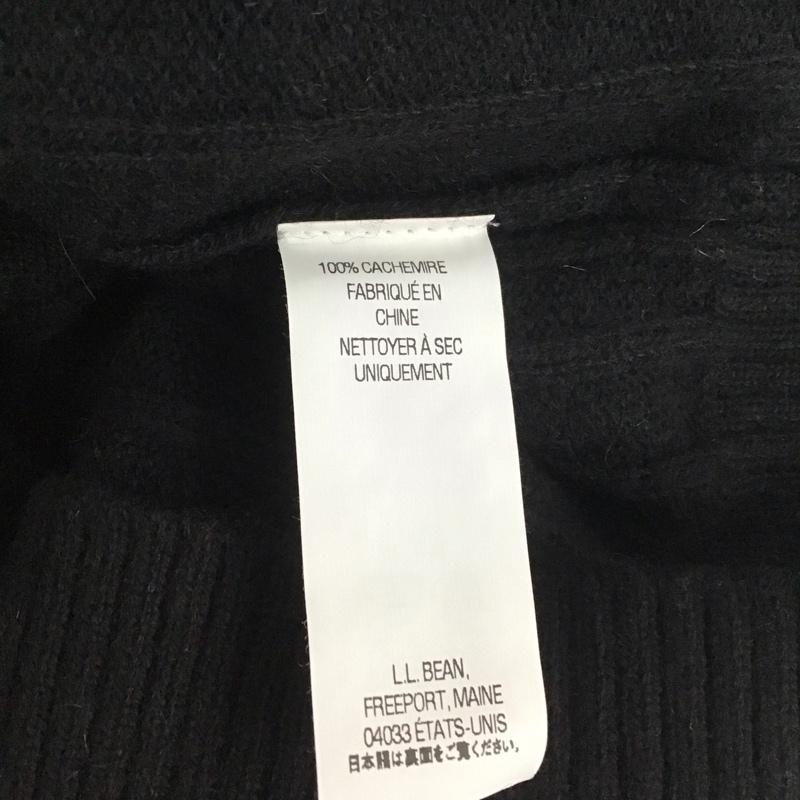 エルエルビーン L.L.Bean ニット、セーター 長袖 ハーフジップ S 無地 黒 / ブラック / メンズ USED 古着 中古 10111724