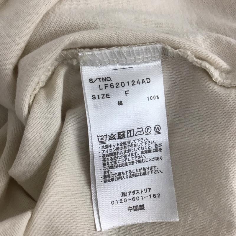 ローリーズファーム LOWRYS FARM カットソー 半袖 FREE 無地 ベージュ / ベージュ / レディース USED 古着 中古 10133498