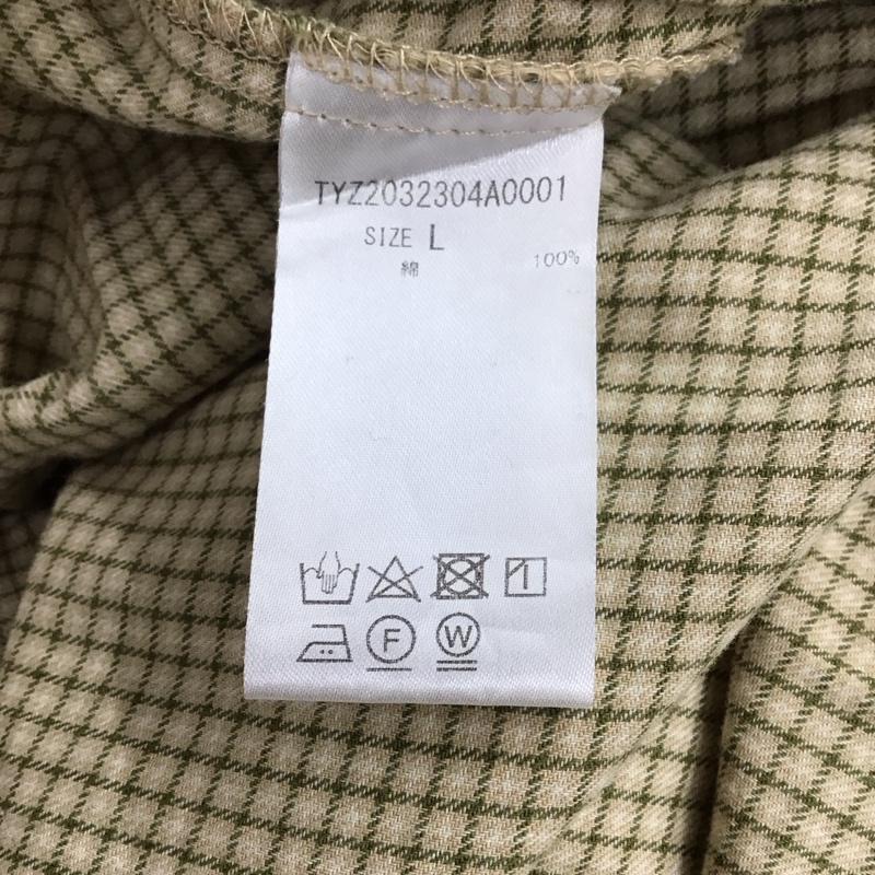チャオパニックティピー CIAOPANIC TYPY シャツ、ブラウス 長袖 長袖シャツ チェックシャツ ノーカラーシャツ L チェック マルチカラー / マルチカラー / メンズ USED 古着 中古 10150559