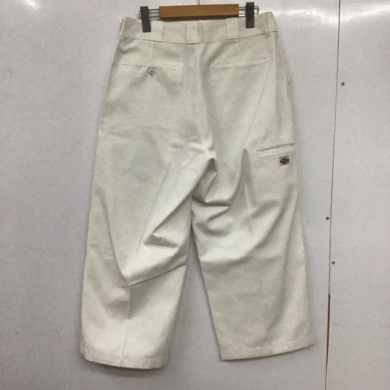 ディッキーズ Dickies パンツ ワークパンツ、ペインターパンツ ワークパンツ ワイドパンツ カジュアルパンツ 90s 00s ダブルニー 32インチ ロゴ、文字 白 / ホワイト / メンズ USED 古着 中古 10138731