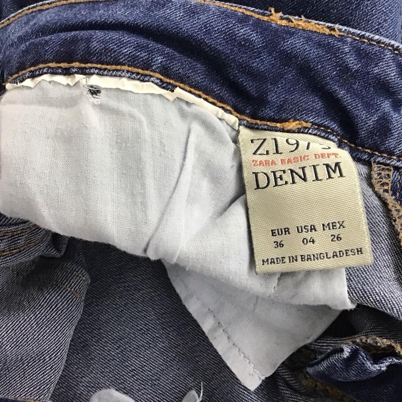 ザラ ZARA パンツ デニム、ジーンズ スキニー 36 ストレッチ 36 無地 青 / ブルー / レディース USED 古着 中古 10133742