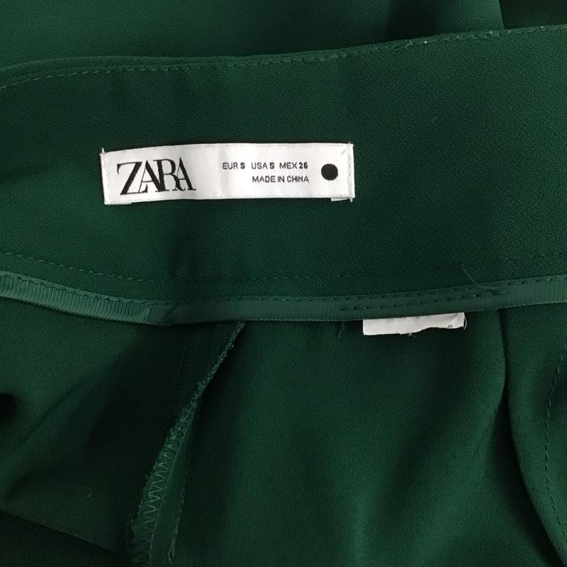 ザラ ZARA パンツ スラックス S 無地 緑 / グリーン / レディース USED 古着 中古 10139750