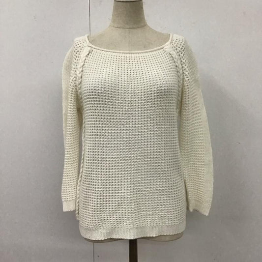 ザラ ZARA ニット、セーター 七分袖 S 無地 白 / ホワイト /  レディース USED 古着 中古 10115904