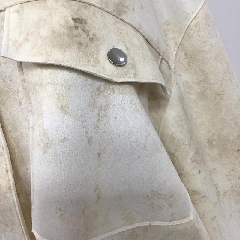 ザラ ZARA ジャケット、上着 ジャケット、ブレザー 8372 524 712 フェイクスエード M アイボリー / アイボリー / X ベージュ / ベージュ / レディース USED 古着 中古 10122068