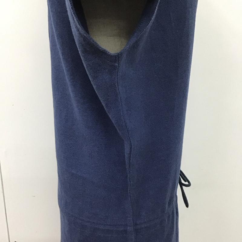 ラコステ LACOSTE ワンピース ひざ丈スカート EF535EL ポロシャツ スキッパー 38 ワンポイント 紺 / ネイビー / レディース USED 古着 中古 10108085