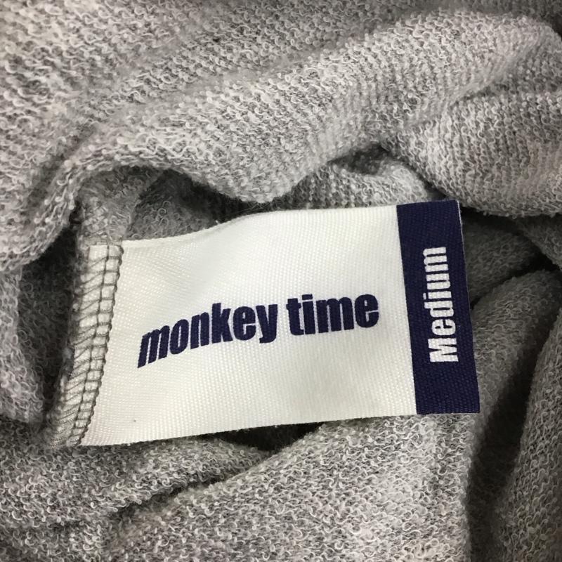モンキータイム MONKEY TIME カットソー 半袖 M ロゴ、文字 灰 / グレー / メンズ USED 古着 中古 10106957