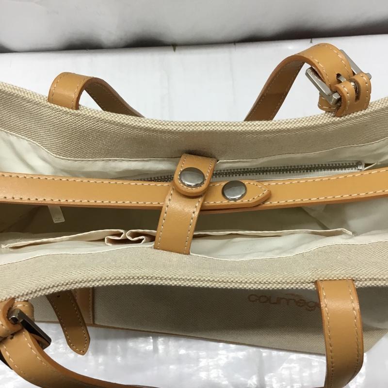 クレージュ courreges ハンドバッグ ハンドバッグ ロゴ、文字 ベージュ / ベージュ / レディース USED 古着 中古 10113526